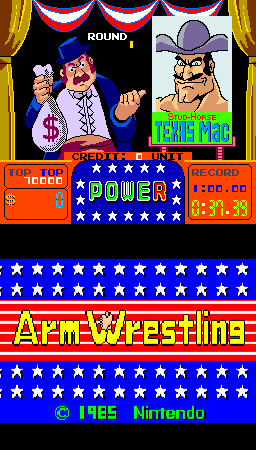 Arm Wrestling Title Screen